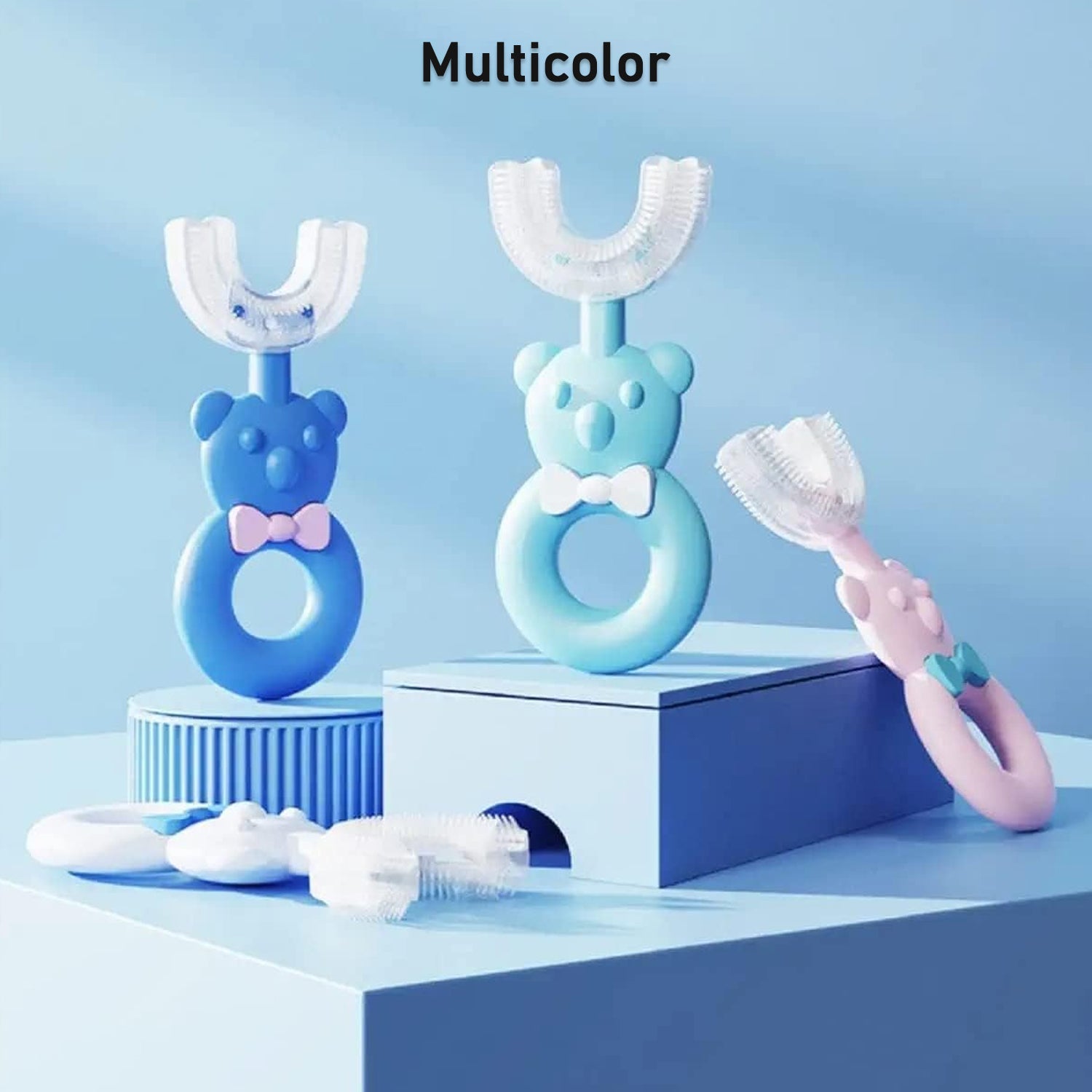 Baby Bear U-shaped Toothbrush Silicone Brush Head (1 Pc) Baby Bear U-shaped Toothbrush Silicone Brush Head (1 Pc)